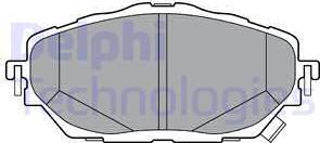 Delphi LP3378 - Комплект спирачно феродо, дискови спирачки vvparts.bg