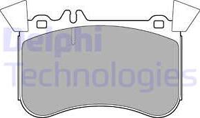 Delphi LP3242 - Комплект спирачно феродо, дискови спирачки vvparts.bg