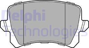 Delphi LP3247 - Комплект спирачно феродо, дискови спирачки vvparts.bg