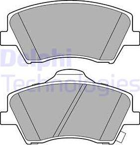 Delphi LP3264 - Комплект спирачно феродо, дискови спирачки vvparts.bg