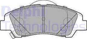 Delphi LP3265 - Комплект спирачно феродо, дискови спирачки vvparts.bg