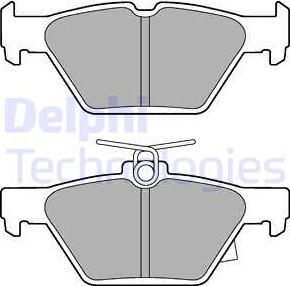 Delphi LP3268 - Комплект спирачно феродо, дискови спирачки vvparts.bg