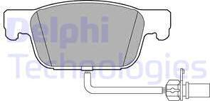 Delphi LP3219 - Комплект спирачно феродо, дискови спирачки vvparts.bg