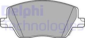 Delphi LP3289 - Комплект спирачно феродо, дискови спирачки vvparts.bg