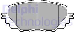Delphi LP3284 - Комплект спирачно феродо, дискови спирачки vvparts.bg