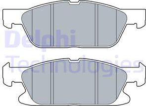 Delphi LP3280 - Комплект спирачно феродо, дискови спирачки vvparts.bg