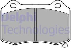 Delphi LP3281 - Комплект спирачно феродо, дискови спирачки vvparts.bg