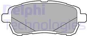 Delphi LP3279 - Комплект спирачно феродо, дискови спирачки vvparts.bg