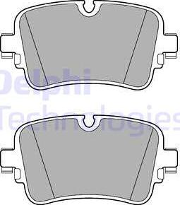 Delphi LP3274 - Комплект спирачно феродо, дискови спирачки vvparts.bg