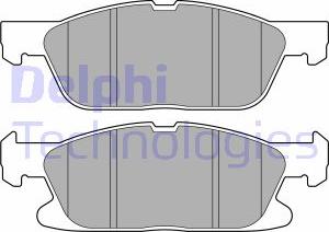 Delphi LP3704 - Комплект спирачно феродо, дискови спирачки vvparts.bg