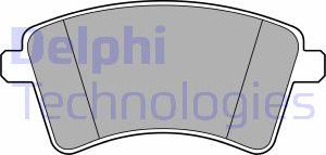 Delphi LP3715 - Комплект спирачно феродо, дискови спирачки vvparts.bg