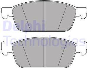 Delphi LP2495 - Комплект спирачно феродо, дискови спирачки vvparts.bg