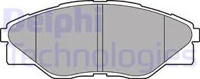 Delphi LP2496 - Комплект спирачно феродо, дискови спирачки vvparts.bg