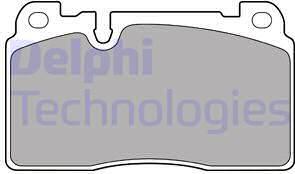 Delphi LP2491 - Комплект спирачно феродо, дискови спирачки vvparts.bg