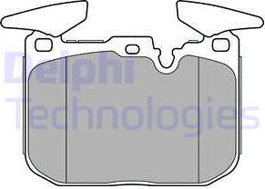 Delphi LP2449 - Комплект спирачно феродо, дискови спирачки vvparts.bg