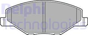 Delphi LP2444 - Комплект спирачно феродо, дискови спирачки vvparts.bg