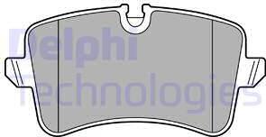 Delphi LP2446 - Комплект спирачно феродо, дискови спирачки vvparts.bg