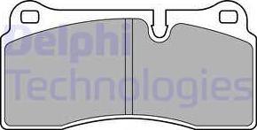 Delphi LP2448-18B1 - Комплект спирачно феродо, дискови спирачки vvparts.bg