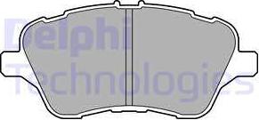Delphi LP2474 - Комплект спирачно феродо, дискови спирачки vvparts.bg