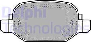 Delphi LP2475 - Комплект спирачно феродо, дискови спирачки vvparts.bg