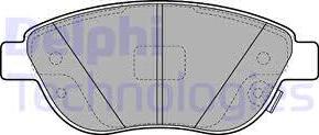 Delphi LP2476 - Комплект спирачно феродо, дискови спирачки vvparts.bg