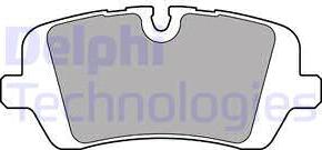 Delphi LP2508 - Комплект спирачно феродо, дискови спирачки vvparts.bg