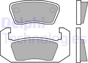 Delphi LP25 - Комплект спирачно феродо, дискови спирачки vvparts.bg