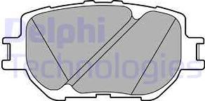 Delphi LP2699 - Комплект спирачно феродо, дискови спирачки vvparts.bg