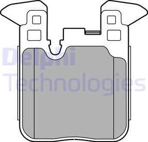 Delphi LP2660 - Комплект спирачно феродо, дискови спирачки vvparts.bg