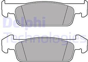 Delphi LP2663 - Комплект спирачно феродо, дискови спирачки vvparts.bg