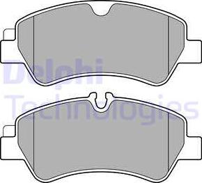 Delphi LP2662 - Комплект спирачно феродо, дискови спирачки vvparts.bg