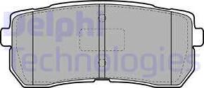 Delphi LP2095 - Комплект спирачно феродо, дискови спирачки vvparts.bg