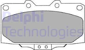 Delphi LP2044 - Комплект спирачно феродо, дискови спирачки vvparts.bg