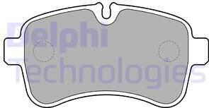 Delphi LP2040 - Комплект спирачно феродо, дискови спирачки vvparts.bg