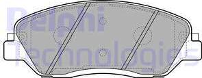 Delphi LP2048 - Комплект спирачно феродо, дискови спирачки vvparts.bg