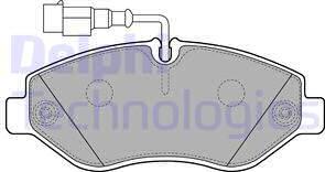 Delphi LP2043 - Комплект спирачно феродо, дискови спирачки vvparts.bg