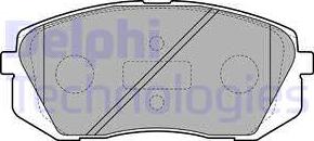 Delphi LP2050 - Комплект спирачно феродо, дискови спирачки vvparts.bg