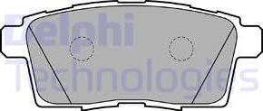 Delphi LP2052 - Комплект спирачно феродо, дискови спирачки vvparts.bg