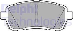 Delphi LP2069 - Комплект спирачно феродо, дискови спирачки vvparts.bg