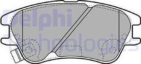 Delphi LP2062 - Комплект спирачно феродо, дискови спирачки vvparts.bg