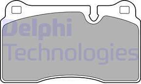 Delphi LP2009 - Комплект спирачно феродо, дискови спирачки vvparts.bg