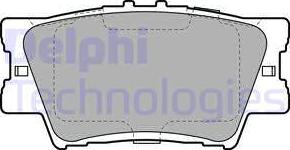 Delphi LP2004 - Комплект спирачно феродо, дискови спирачки vvparts.bg