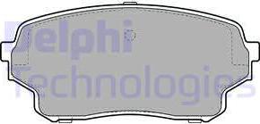 Delphi LP2000 - Комплект спирачно феродо, дискови спирачки vvparts.bg