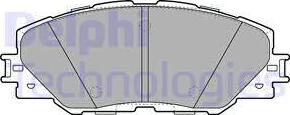 Delphi LP2003 - Комплект спирачно феродо, дискови спирачки vvparts.bg