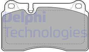 Delphi LP2012 - Комплект спирачно феродо, дискови спирачки vvparts.bg