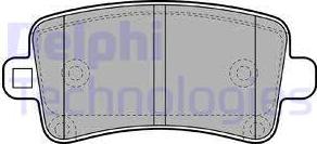 Delphi LP2084 - Комплект спирачно феродо, дискови спирачки vvparts.bg