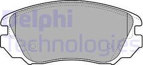Delphi LP2080 - Комплект спирачно феродо, дискови спирачки vvparts.bg