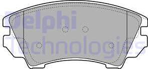 Delphi LP2081 - Комплект спирачно феродо, дискови спирачки vvparts.bg