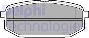 Delphi LP2088 - Комплект спирачно феродо, дискови спирачки vvparts.bg