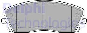 Delphi LP2034-18B1 - Комплект спирачно феродо, дискови спирачки vvparts.bg